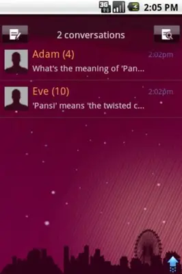 Purple theme android App screenshot 2